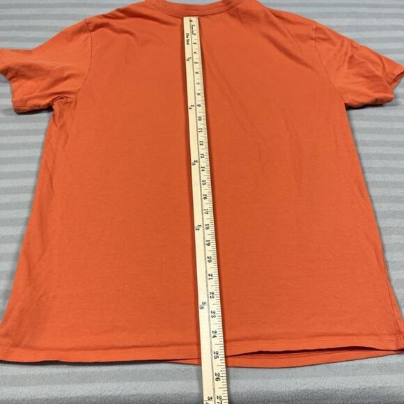 RicherPoorer Shirt Mens Large Orange Pima Cotton Crew Neck Pocket Tee Peru - Picture 6 of 6